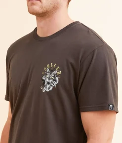 Graphic T-Shirts | Sullen Tiger Snake T-Shirt Vintage Black