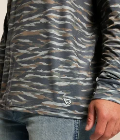 BURLEBO Wetland Performance Hoodie Tiger Stripe Camo Hot