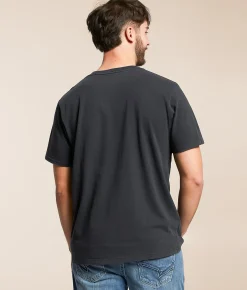 Brixton Tiger T-Shirt Black Worn Wash Hot