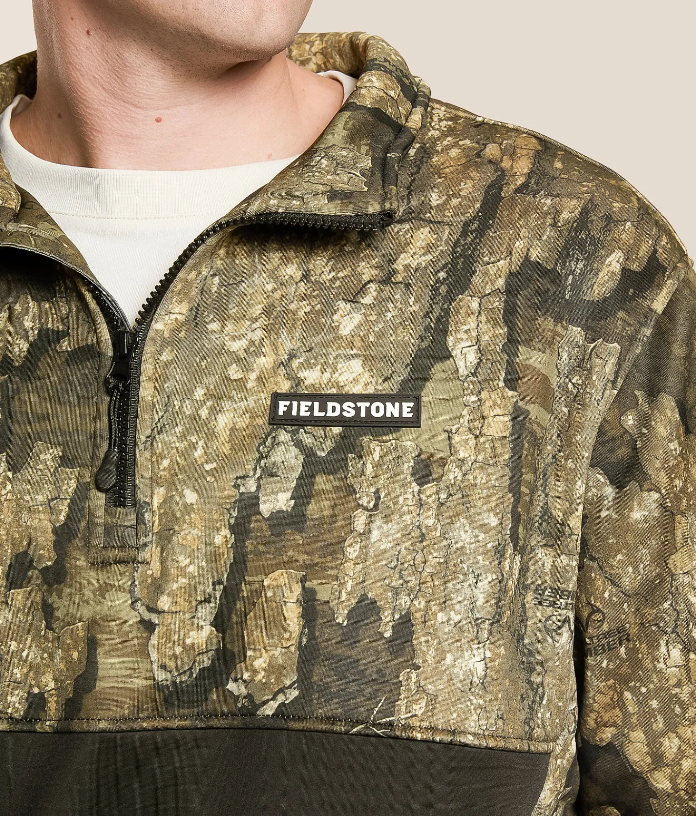 Tops | Fieldstone Timber Quarter Zip Pullover Camo