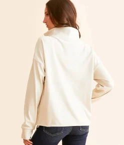 Varley Timberly Half Zip Pullover Cement Marl Discount