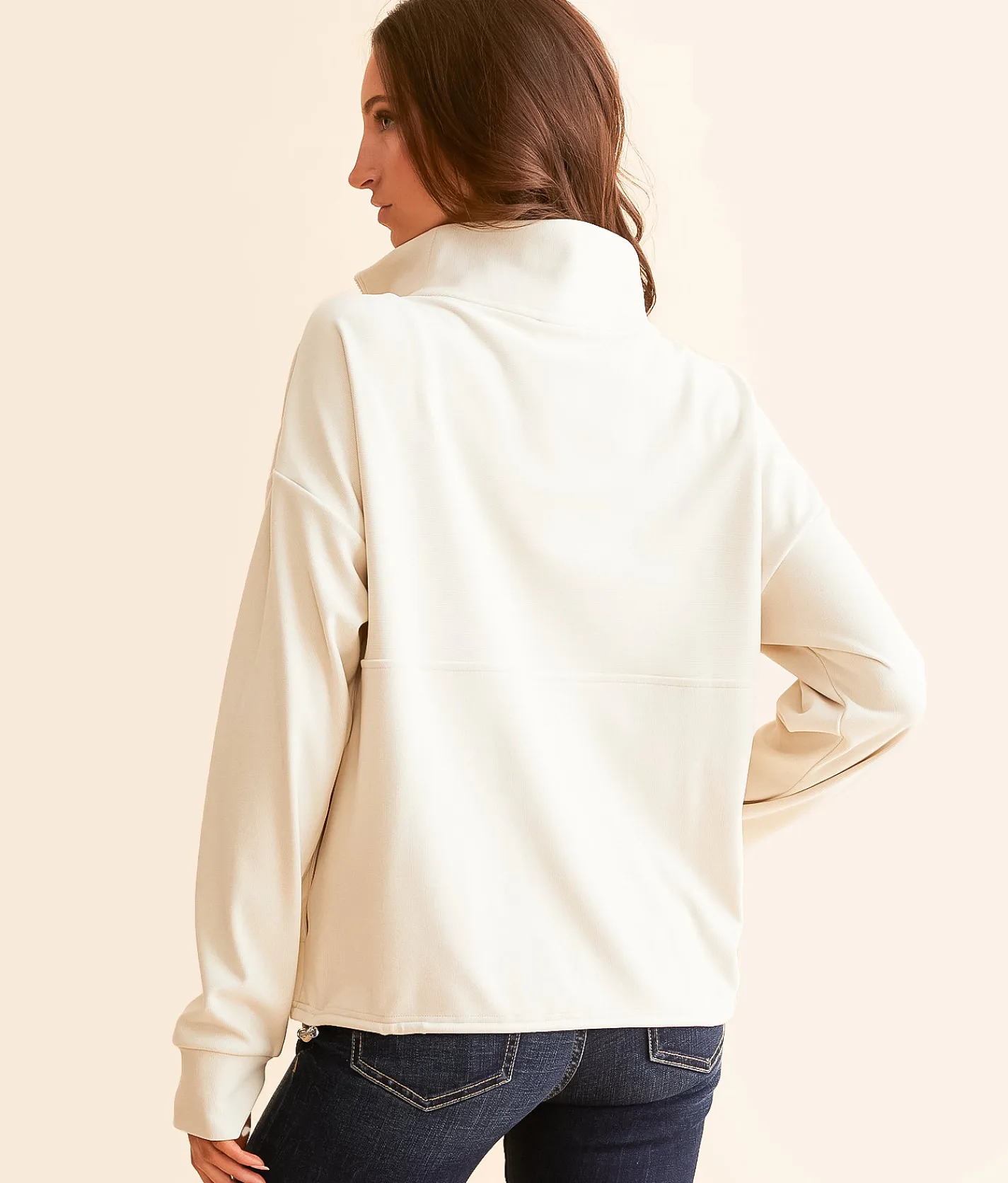 Varley Timberly Half Zip Pullover Cement Marl Discount