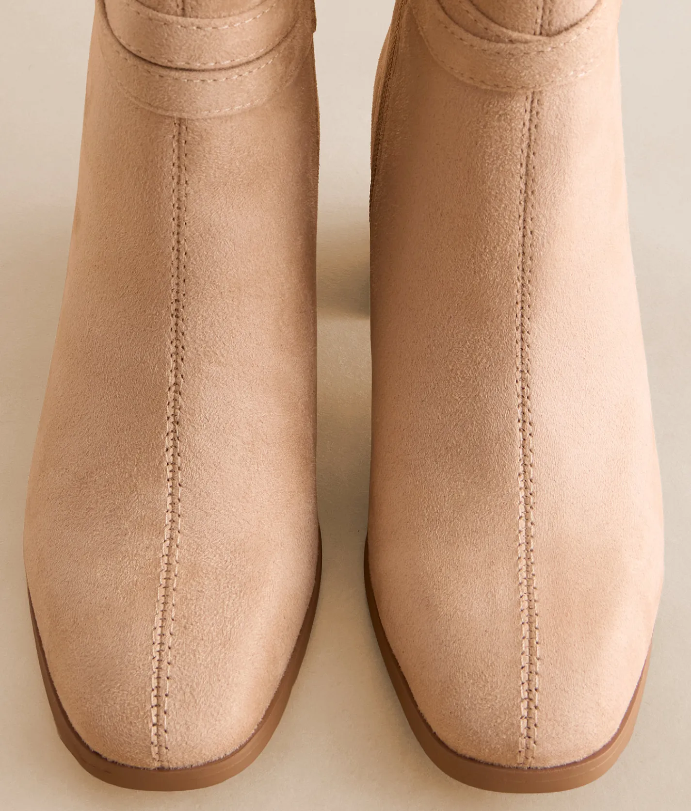 Soda Timmy Contemporary Ankle Boot Beige