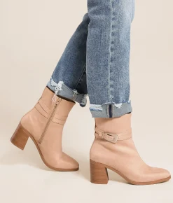 Soda Timmy Contemporary Ankle Boot Beige