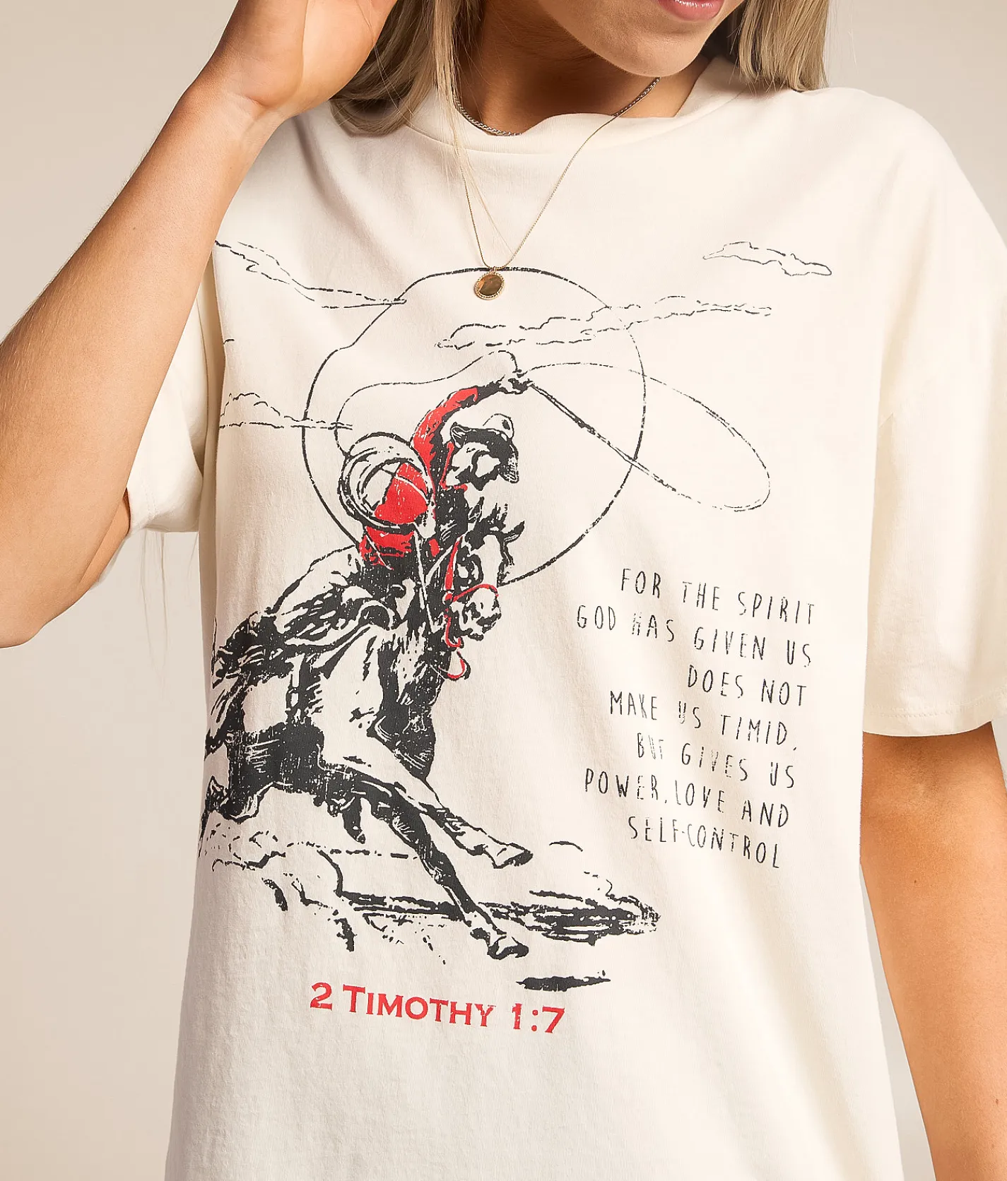 Tops | Modish Rebel 2 Timothy Western T-Shirt White