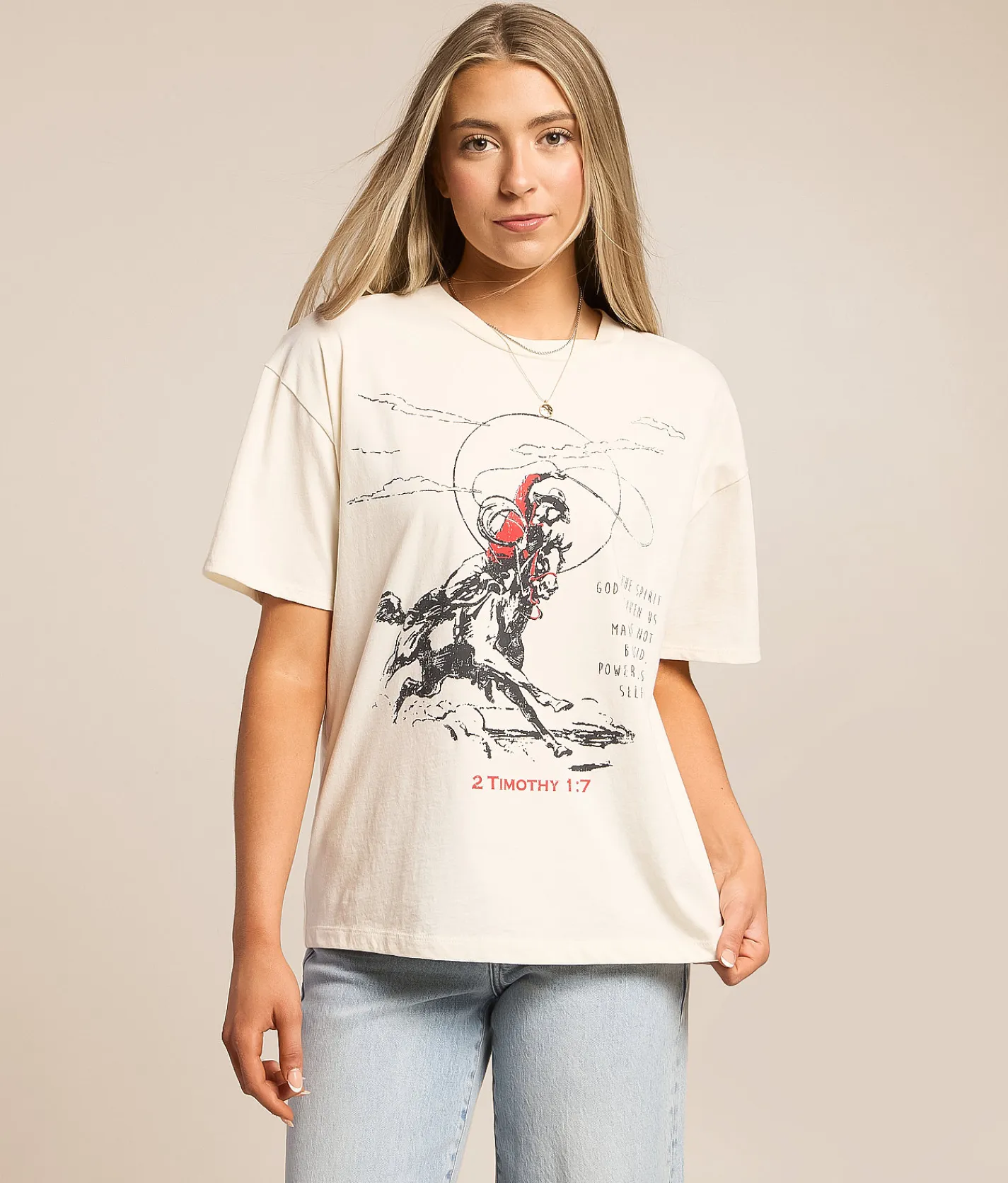 Tops | Modish Rebel 2 Timothy Western T-Shirt White