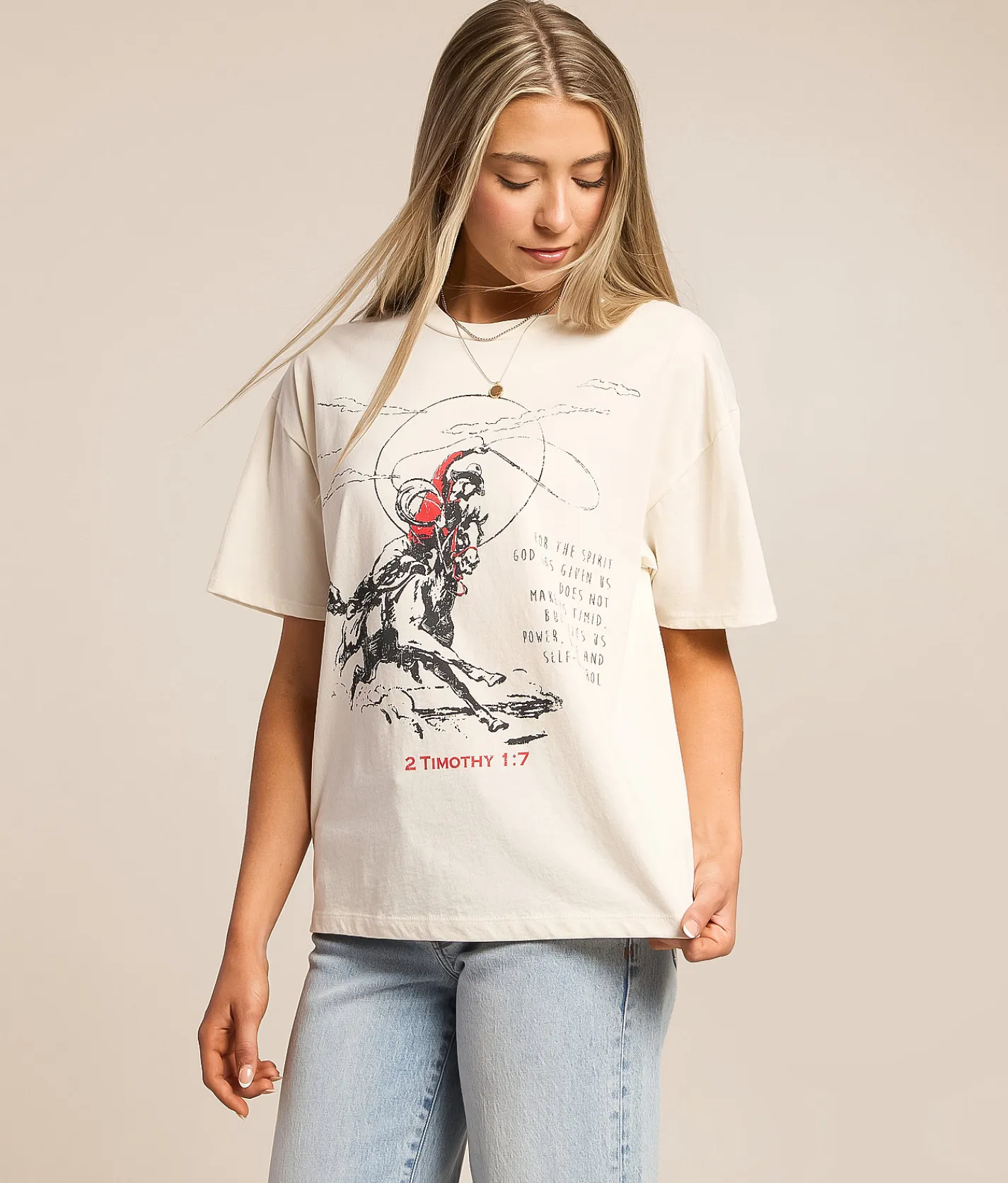 Tops | Modish Rebel 2 Timothy Western T-Shirt White
