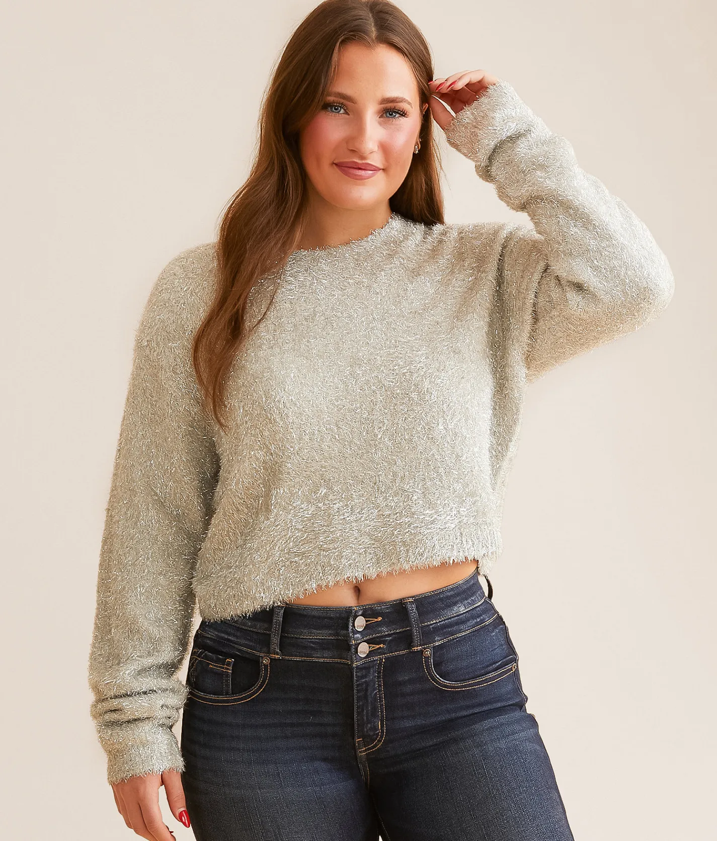 Tops | Z Supply Tinseltown Eyelash Sweater Champagne