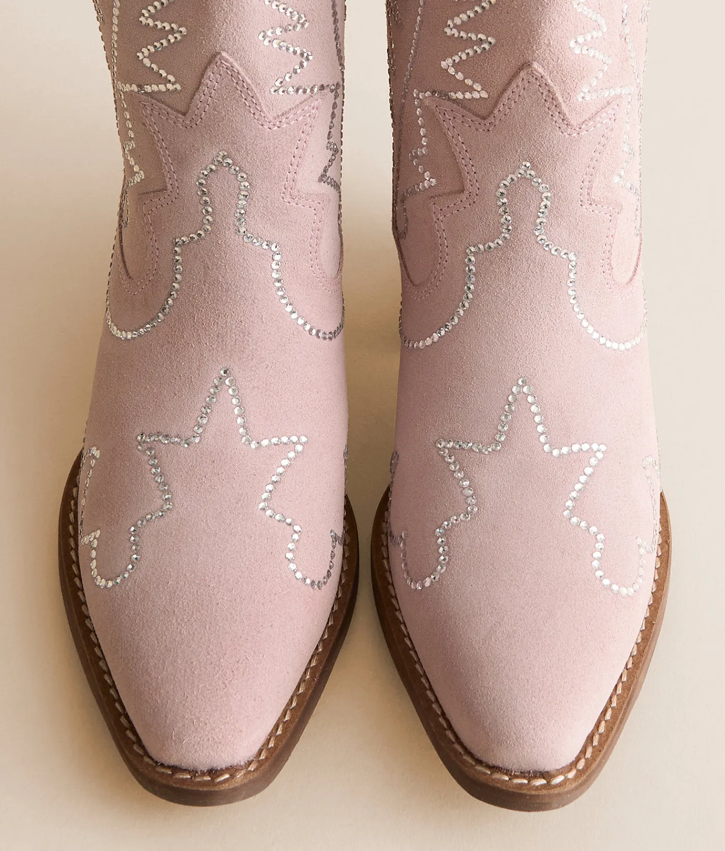 Dingo Tiny Pony Leather Western Ankle Boot Pink Clearance