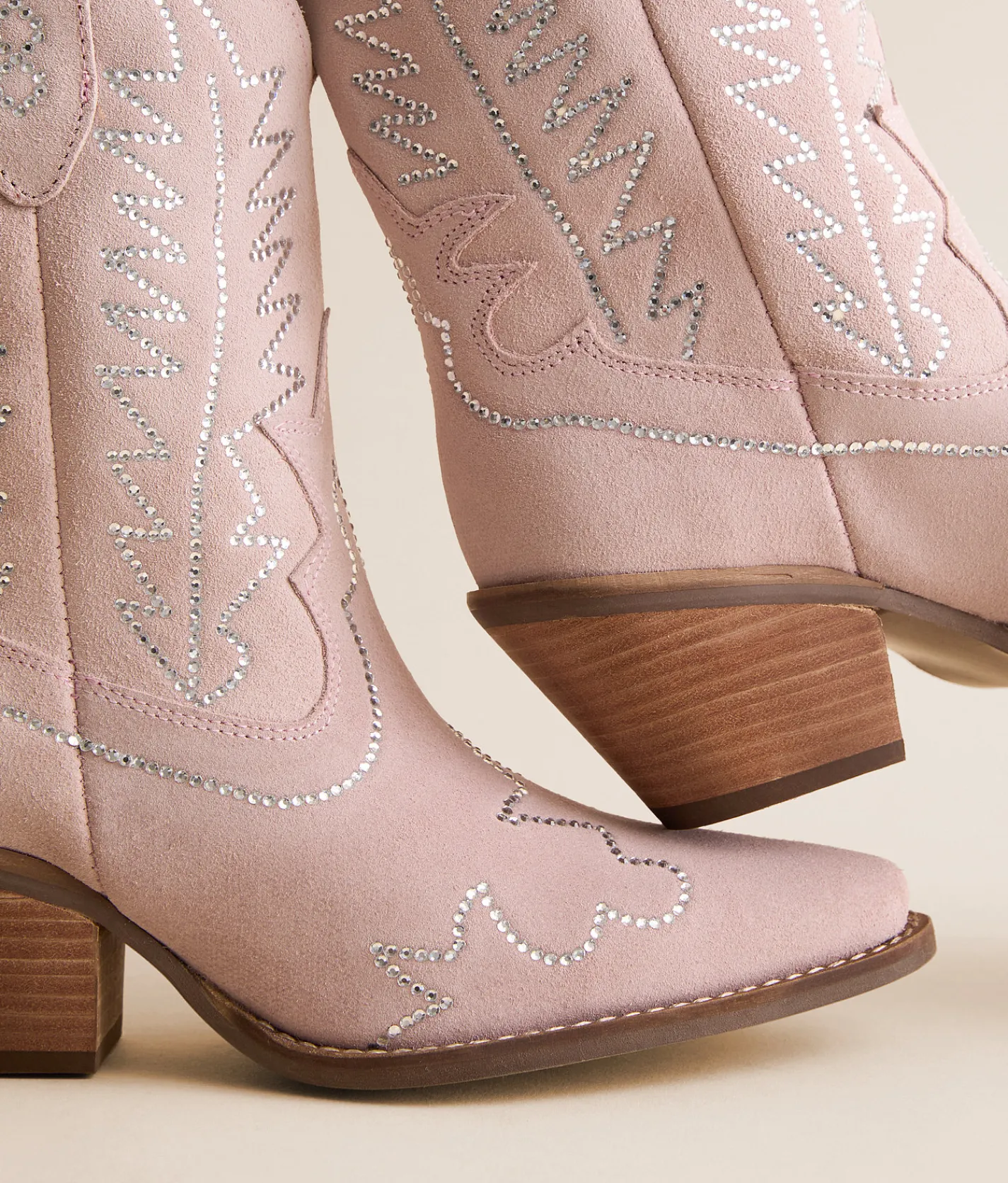Dingo Tiny Pony Leather Western Ankle Boot Pink Clearance