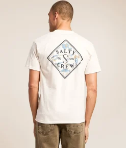 Tops|Graphic T-Shirts | Salty Crew Tippet Fill Gear T-Shirt Vintage White