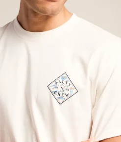 Tops|Graphic T-Shirts | Salty Crew Tippet Fill Gear T-Shirt Vintage White