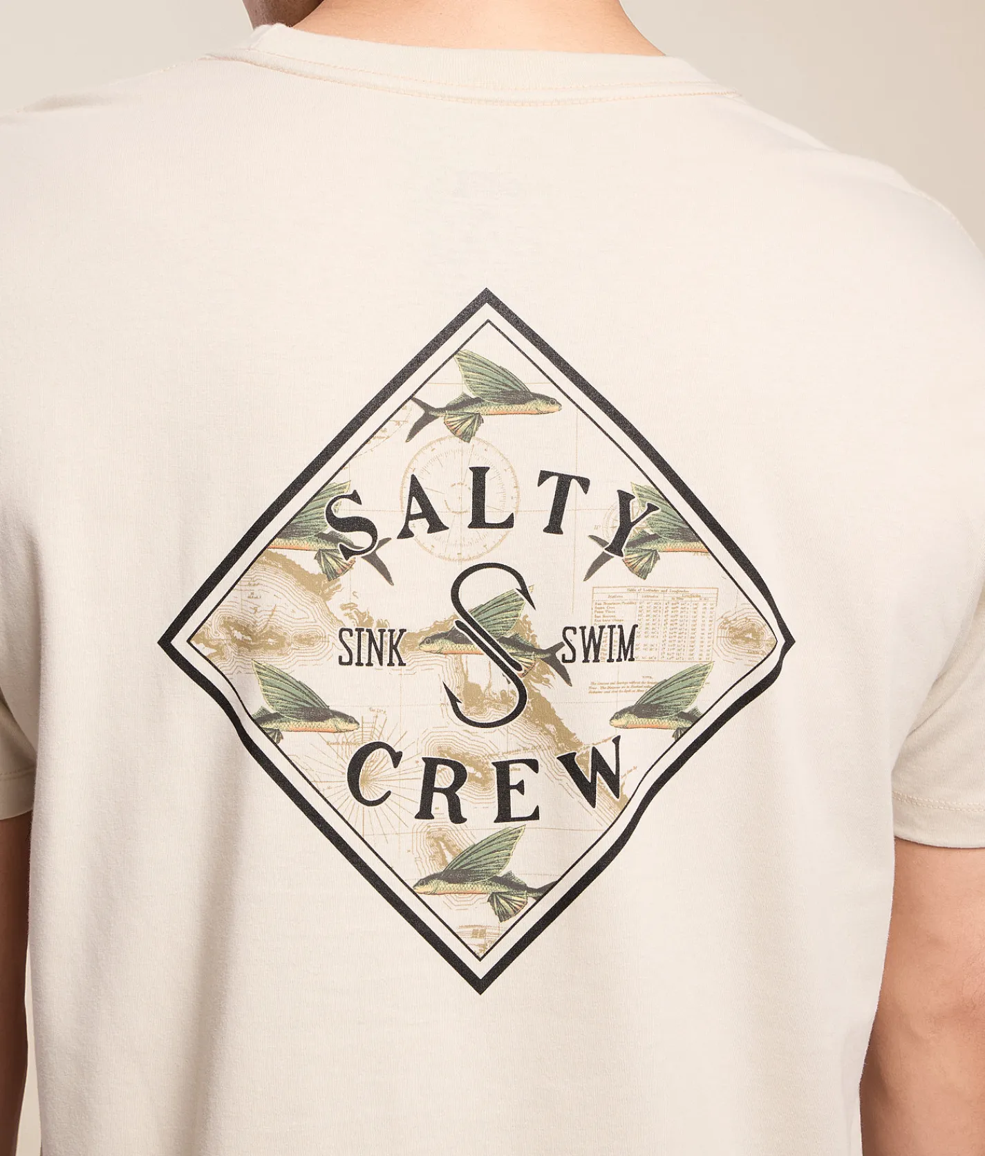 Tops|Graphic T-Shirts | Salty Crew Tippet Fill T-Shirt Bone