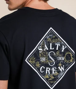 Tops|Graphic T-Shirts | Salty Crew Tippet Fill T-Shirt Black