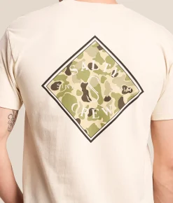 Tops|Graphic T-Shirts | Salty Crew Tippet Sand Camo T-Shirt Cream