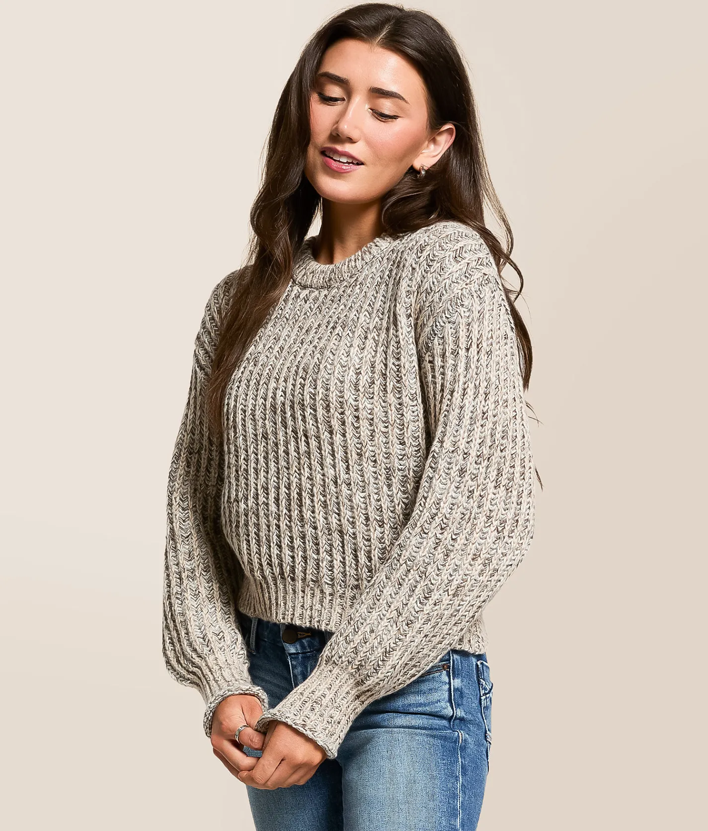 Z Supply Tivoli Sweater Burnt Ash Heather Sale
