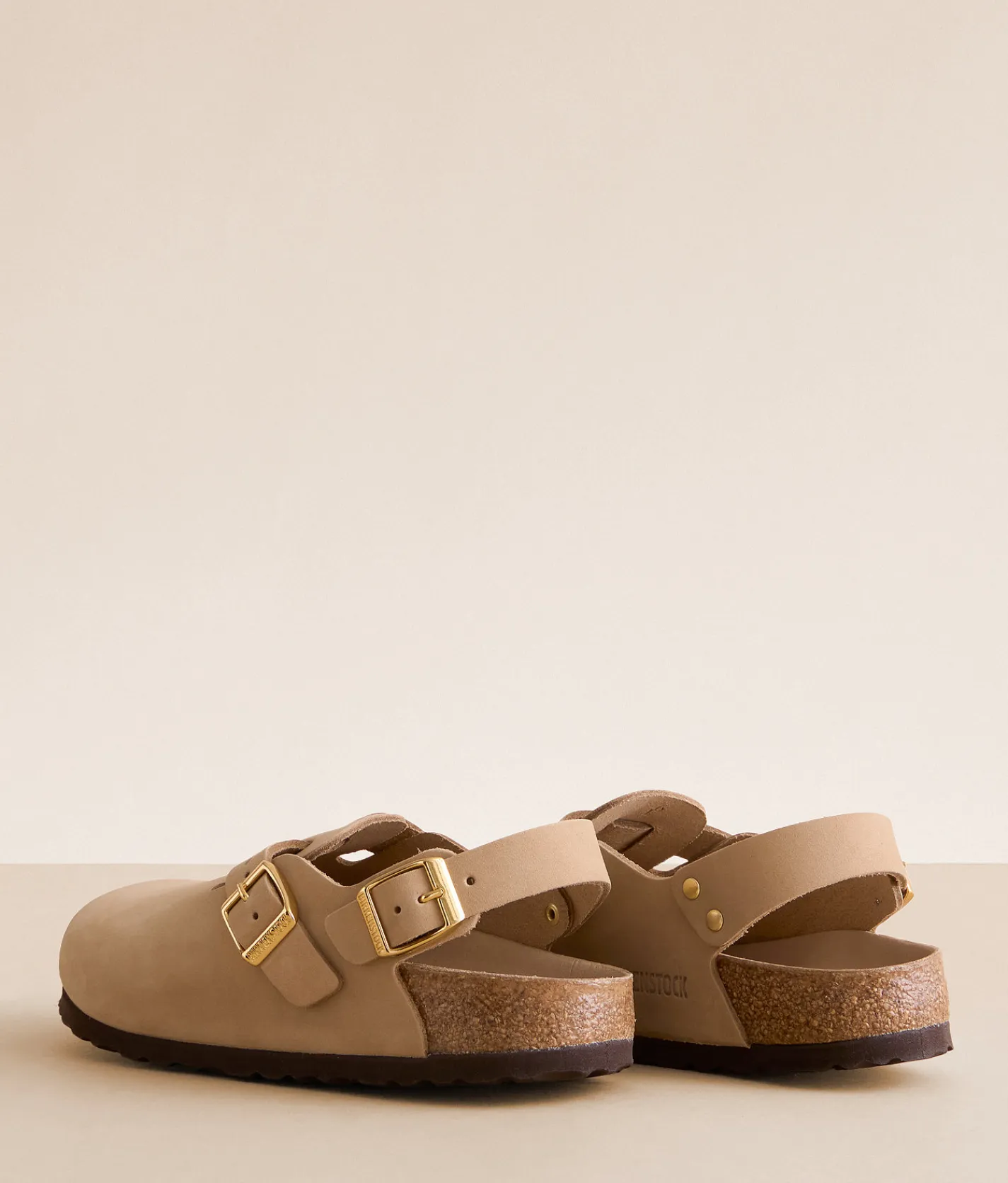 Birkenstock® Tokio Leather Clog Sandcastle Discount