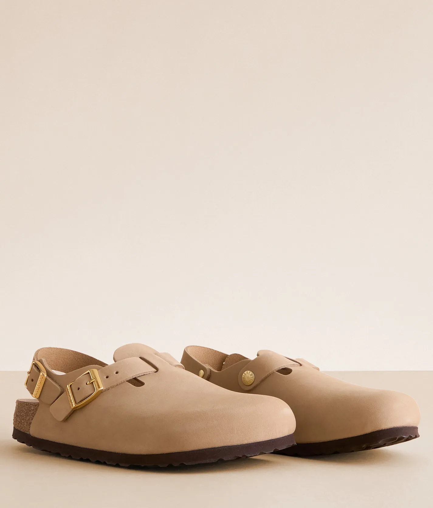 Birkenstock® Tokio Leather Clog Sandcastle Discount