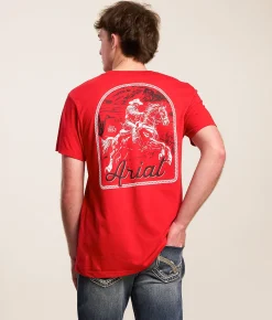 Tops|Graphic T-Shirts | Ariat Tombstone Cowboy T-Shirt Redline