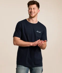 Ariat Tombstone Cowboy T-Shirt Navy Ink Clearance