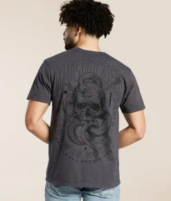 Graphic T-Shirts | Howitzer Tomorrow T-Shirt Grey Pinstripe