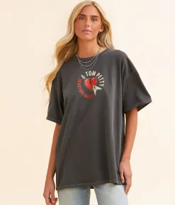 Tops | Life Clothing Tom Petty & The Heartbreakers Band T-Shirt Charcoal