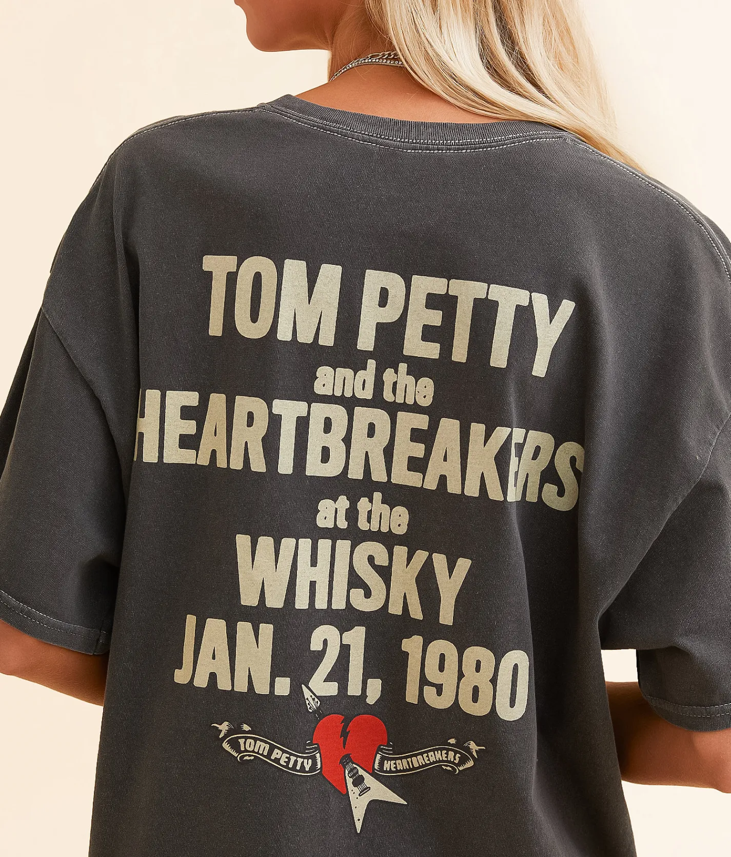 Tops | Life Clothing Tom Petty & The Heartbreakers Band T-Shirt Charcoal