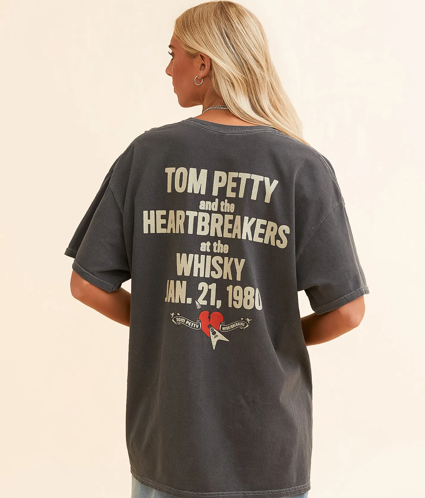 Tops | Life Clothing Tom Petty & The Heartbreakers Band T-Shirt Charcoal
