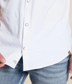 Tops | Gentry County Tonal Aztec Athletic Performance Shirt White
