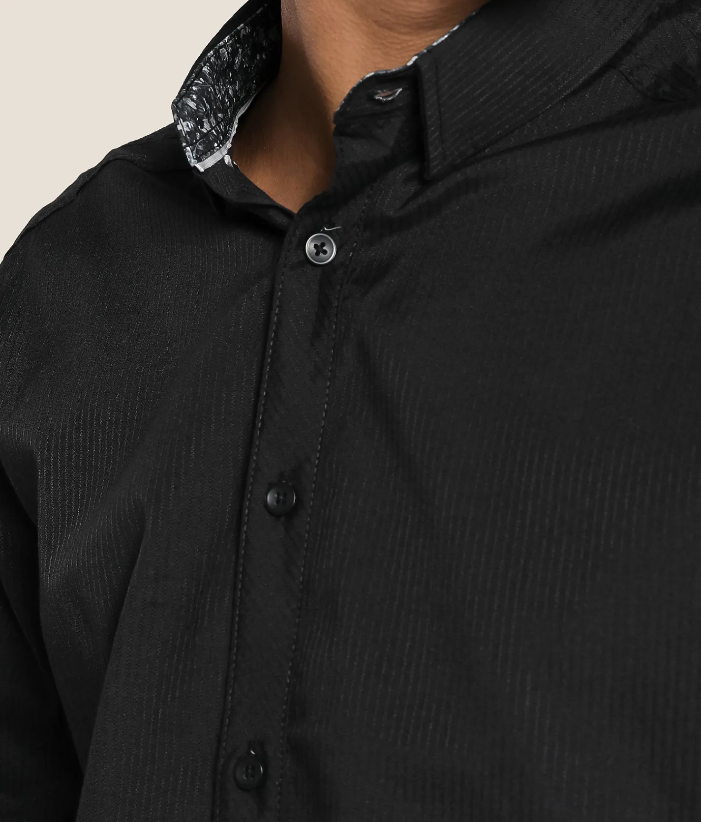 J.B. Holt Tonal Embroidered Standard Stretch Shirt Black Online