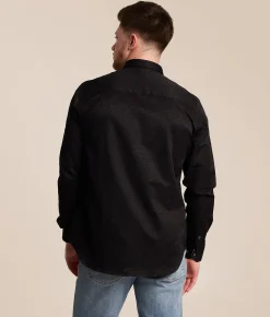 Eight X Tonal Floral Shirt Black Outlet