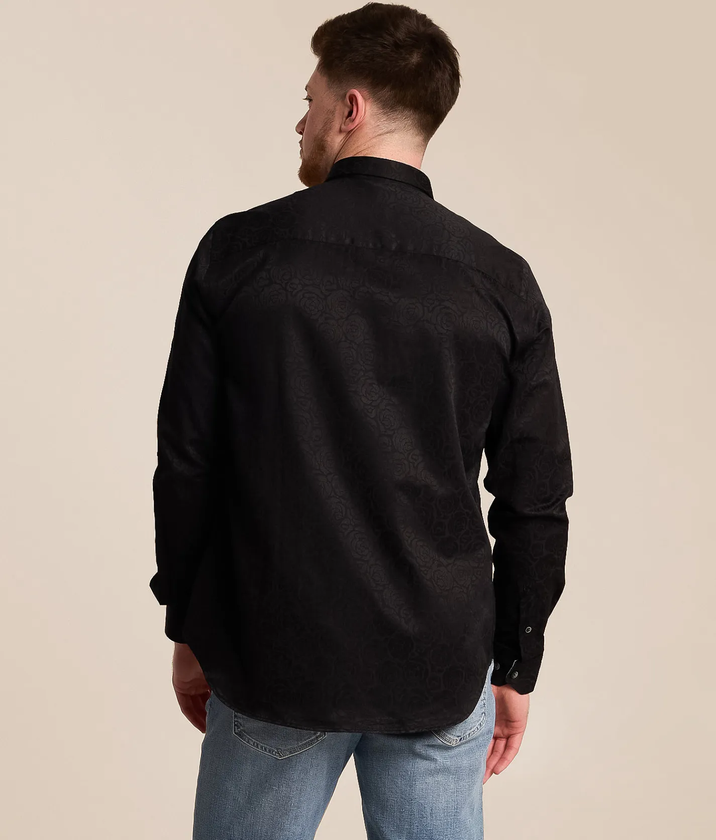 Eight X Tonal Floral Shirt Black Outlet
