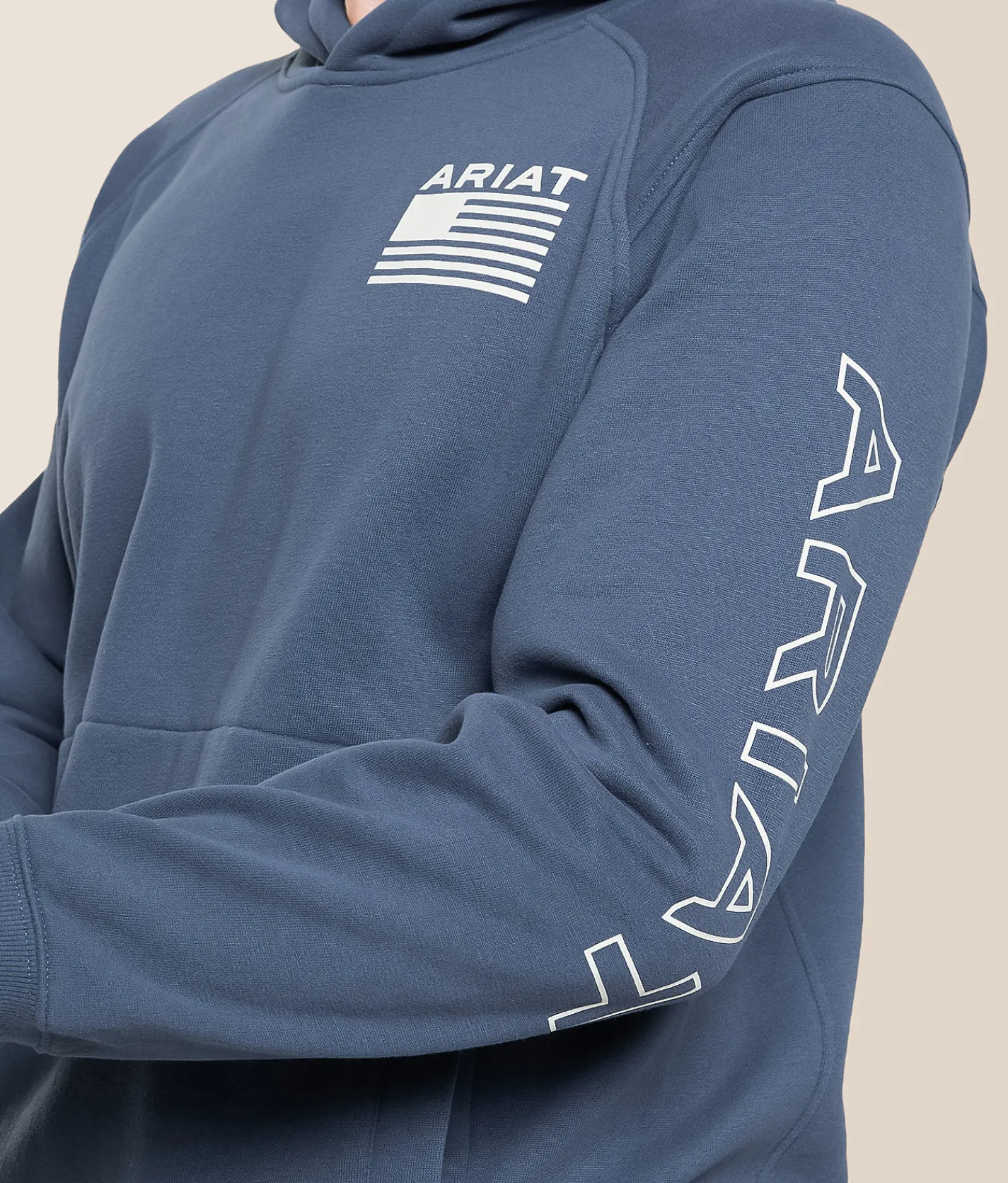 Tops | Ariat Topatriot Hooded Sweatshirt Blue Dusk