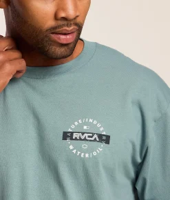 Tops|Graphic T-Shirts | RVCA Top Layer T-Shirt Blue