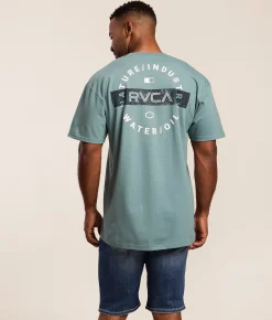 Tops|Graphic T-Shirts | RVCA Top Layer T-Shirt Blue