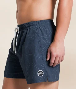 Cove Topo Camo Stretch Swim Trunks Blue Online