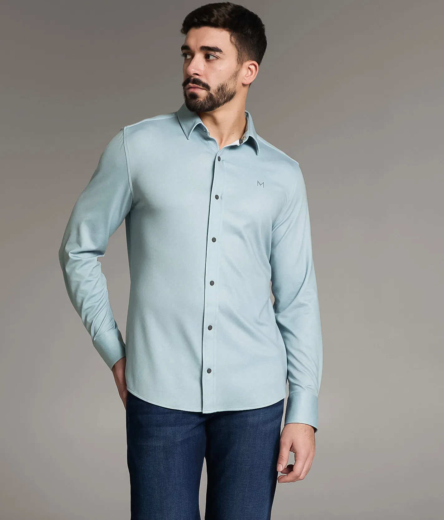 Tops | Maven Co-op Topo Standard Performance Stretch Shirt Blue