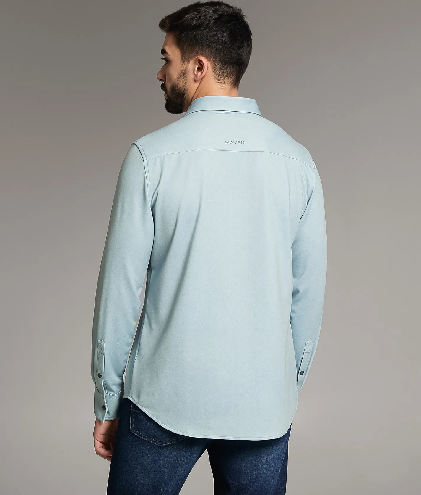 Tops | Maven Co-op Topo Standard Performance Stretch Shirt Blue