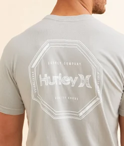 Graphic T-Shirts | Hurley Top Stop Pigment T-Shirt Glacier Grey