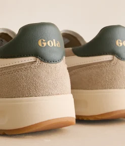 Gola® Tornado '88 Leather Sneaker Bone Off White Dark Khaki Hot