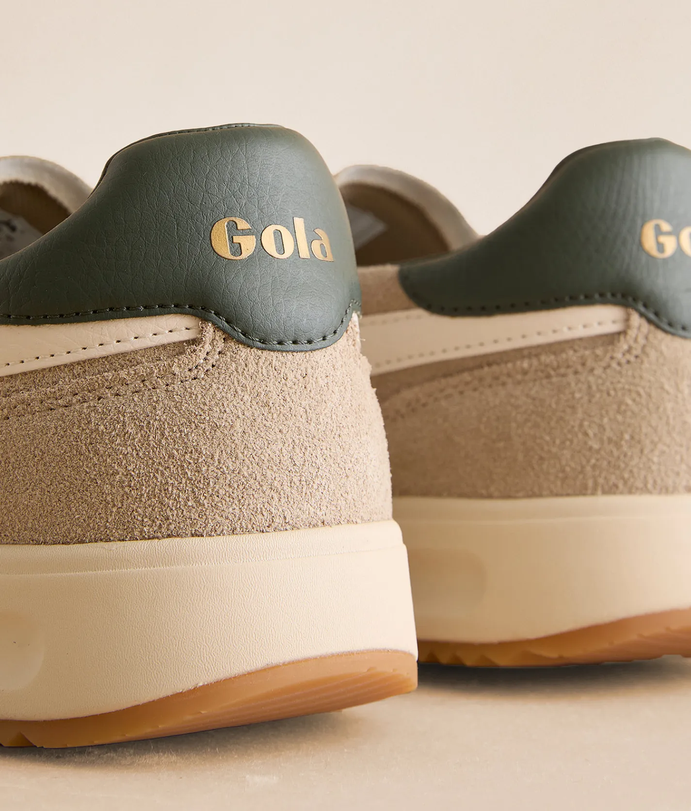 Gola® Tornado '88 Leather Sneaker Bone Off White Dark Khaki Hot