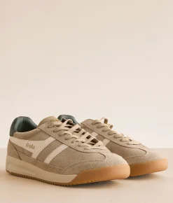 Gola® Tornado '88 Leather Sneaker Bone Off White Dark Khaki Hot