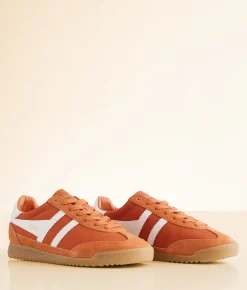 Gola® Tornado Leather Sneaker Shocking Pink White Outlet