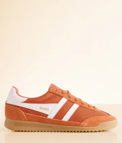 Gola® Tornado Leather Sneaker Shocking Pink White Outlet
