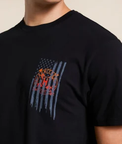 Tops|Graphic T-Shirts | Howitzer Torn T-Shirt Black