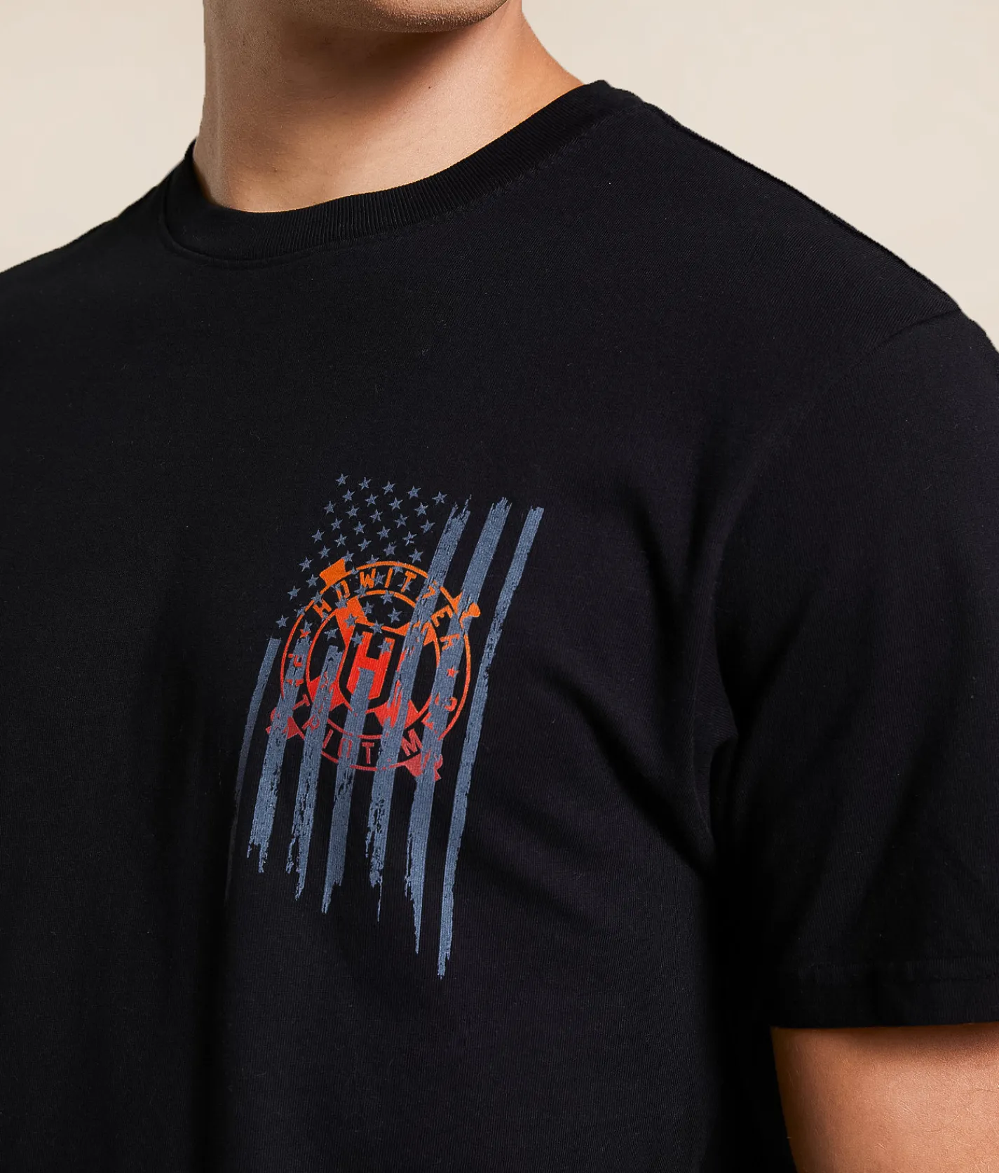 Tops|Graphic T-Shirts | Howitzer Torn T-Shirt Black