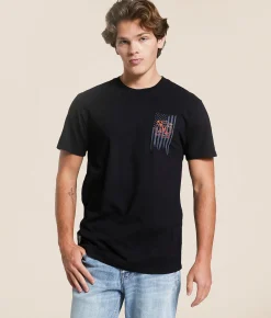Tops|Graphic T-Shirts | Howitzer Torn T-Shirt Black