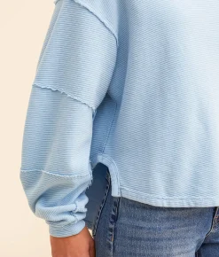 Free People Total Eclipse Oversized Top Polar Fog Clearance