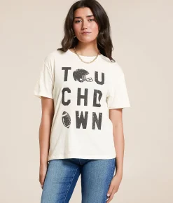 Tops | Z Supply Touchdown Boyfriend T-Shirt Vanilla Ice