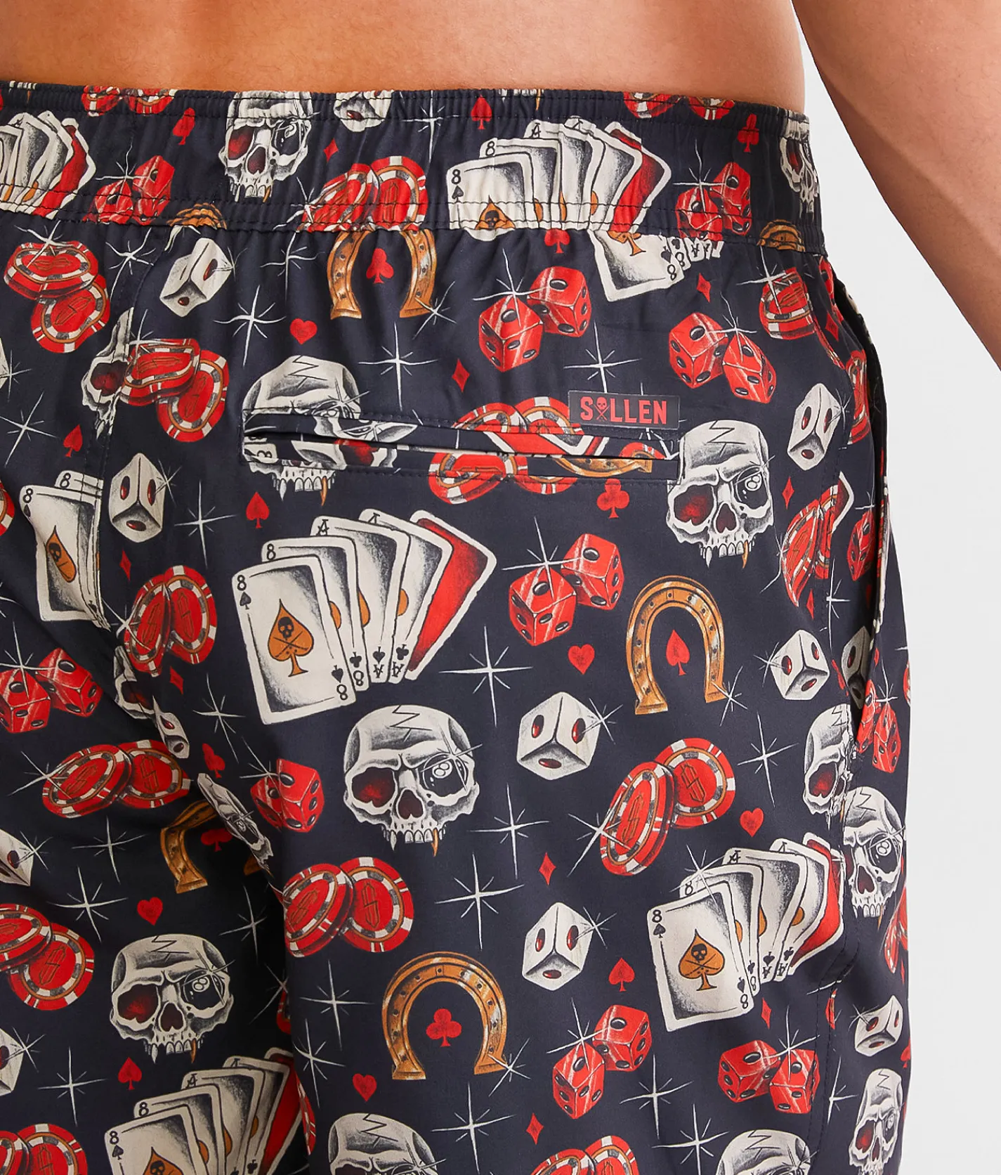 Sullen Tough Luck Stretch Swim Trunks Black Sale